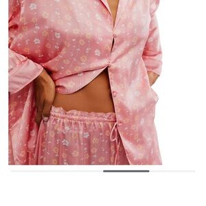 Free People Pink Polka Dot Pajama Set